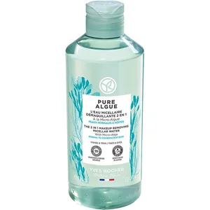 Yves Rocher 2 in 1 Makeup Removing Micellar Water - 400ml Pure Algue for Cleansing and Moisturizing