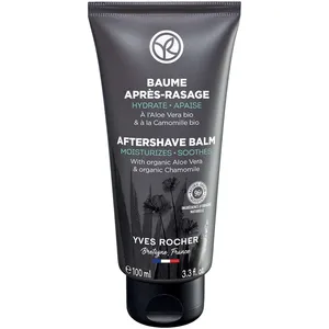 Yves Rocher Aftershave Balm 100ml - Soothing & Moisturizing Formula with Organic Aloe Vera & Chamomile