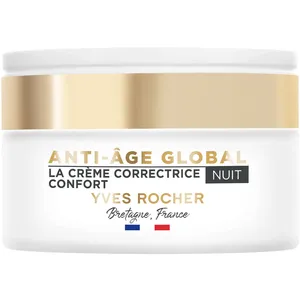 Yves Rocher Anti-Aging Comfort Night Cream 1.7 fl. oz - Revitalize Skin, Reduce Wrinkles, Firm Texture