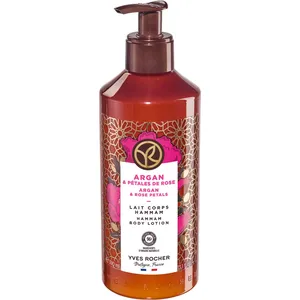 Yves Rocher Argan & Rose Petals Hammam Body Lotion - Moisturizing Milk for All Skin Types, 8 Scents