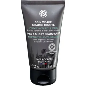 Yves Rocher Face & Short Beard Care - 50ml Moisturizing Gel for Smooth Skin and Beard Softening
