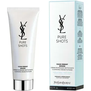 Yves Saint Laurent Pure Shots Clean Reboot Mousse - Purifying Cream-to-Foam Cleanser with Jasmine Extract