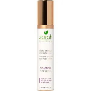 Zorah Night Cream Bioretinol - Anti-Dark Spots, Brightening & Moisturizing with Lychee & Argan Oil