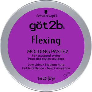 got2b Flexing Molding Paste for Medium Hold & Low Shine - Ideal for Short to Medium Length Hair