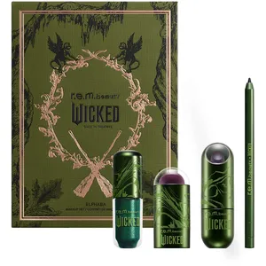 r.e.m. beauty x Wicked Elphaba Makeup Set - Limited Edition Full Face Look with Color Changing Lip Balm